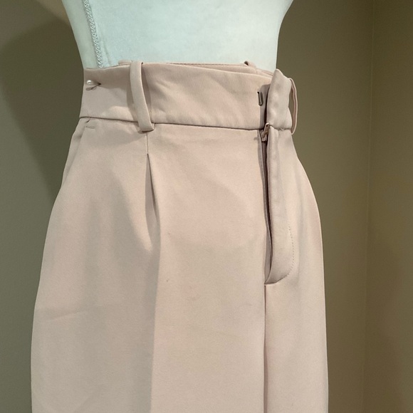 Zara pleated ankle Pants in Light Pink size M - Picture 4 of 8